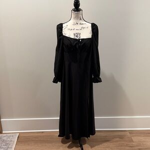 SHEIN Classic Black Long Sleeve Dress